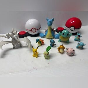 Pokemon Figure Lot Jazwares – Lapras Battle & Mini PVC Figures Pikachu Gyarados
